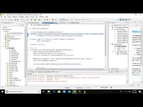 TUTORIAL MEMBUAT LIST VIEW IMAGE DENGAN MENGGUNAKAN APLIKASI ECLIPSE