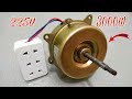 How to turn ac motor into 3000w 225v most Powerful Generator