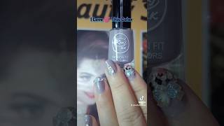 Purple Nail Polish 2023|Nail Art Design With Rhinestones nails nailart naildesign youtubeshorts