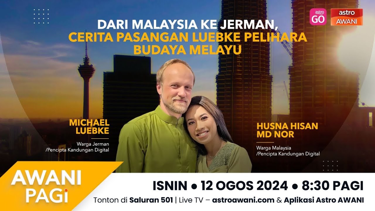 [LANGSUNG] #AWANIpagi : Cara keluarga Luebke pelihara budaya Melayu di Jerman | 12 Ogos 2024