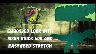 Embossed Look with Siser Brick 600 and EasyWeed Stretch From Creative Design & Supply #htv