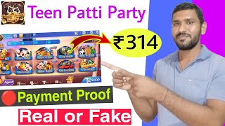 Teen Patti Party App Payment Proof !!  Teen Patti Party Withdrawal !! Teen patti party screenshot 1