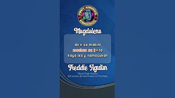 Magdalena - Freddie Aguilar #shorts #karaoke #karaocraze #instrumental #videoke