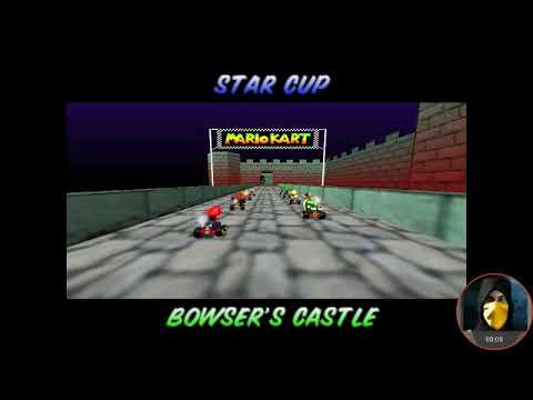 Mario Kart 64 [Bowser's Castle 50cc] - N64 Emu - YouTube