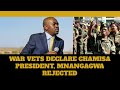 War VETERANS declare Chamisa President, Dumps Mnangagwa