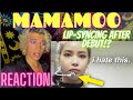 when mamamoo lip-synced for the first time since debut | REACTION