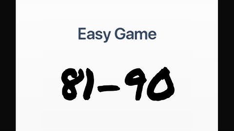 Easy Game - Brain Test Level 81-90