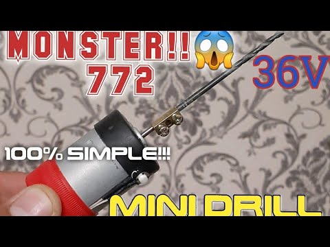 How to MAKE a High Speed Mini Drill & STRONG // Мощная Мини Дрель своими руками