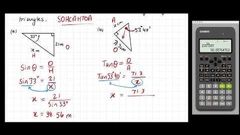 Using Trig Ratios To Find Unknown Sides (Denominator)