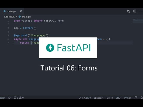 FastAPI Series | Tutorial 06 ( Forms )