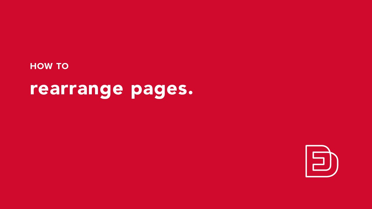 How To Rearrange Pages On Mac