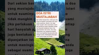 Doa Istri Mustajabah #keluargabahagia #nasehatpernikahan #keluargaharmonis #shorts