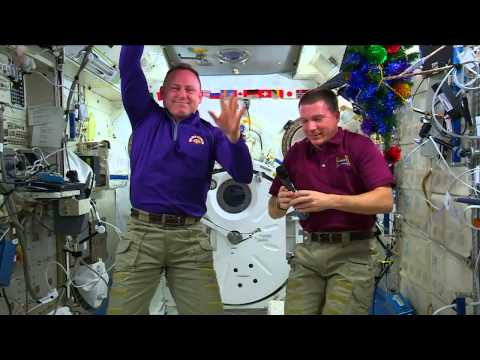 International Space Station Crew Members Discuss Living in Space During the Holidays with the Media