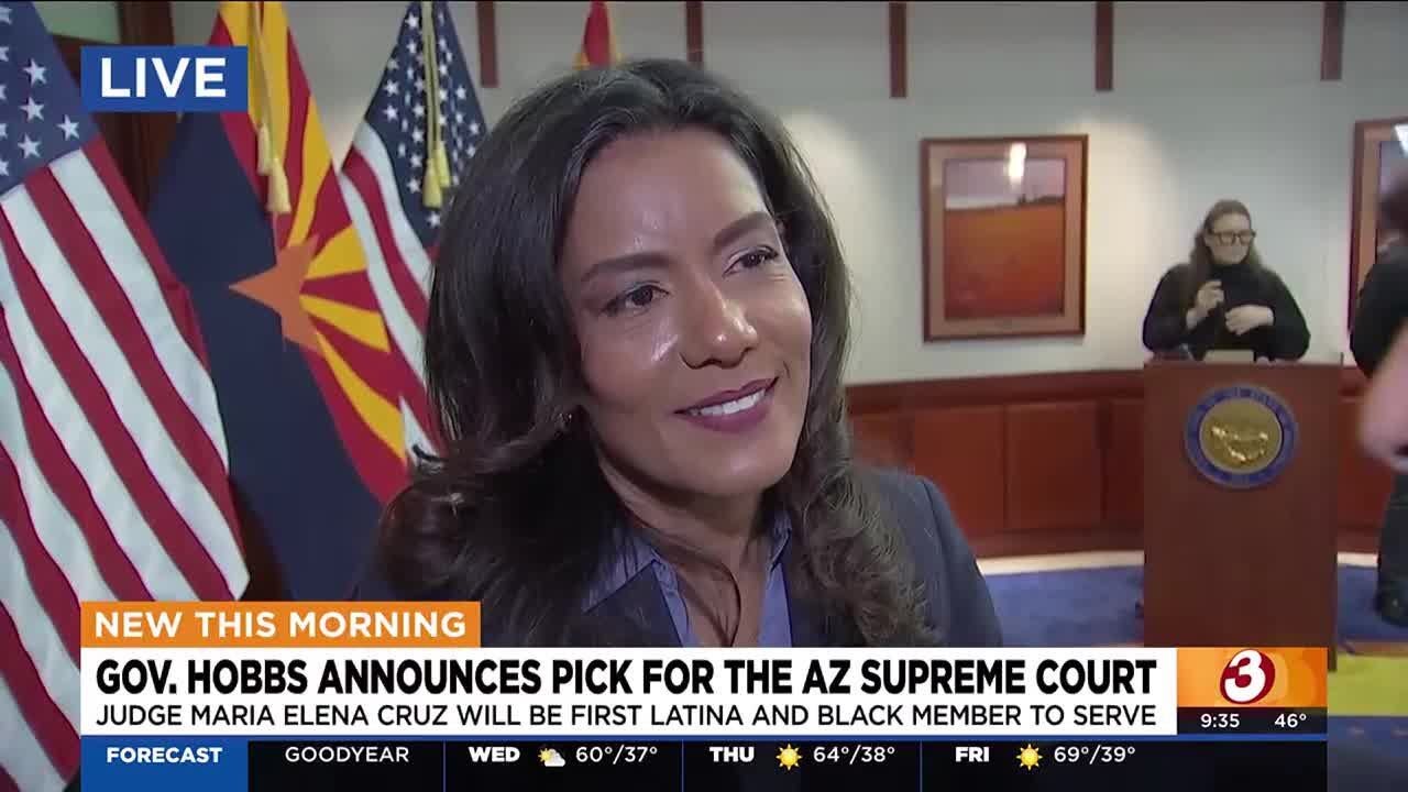 Judge Maria Elena Cruz nominated for Arizona Supreme Court - YouTube
