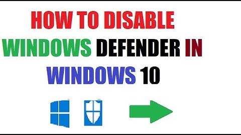 How to disable Windows Defender in Windows 10 (Using Local Group Policy)
