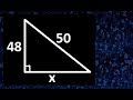 Hallar x en un triangulo rectangulo  teorema de pitagoras como se usa