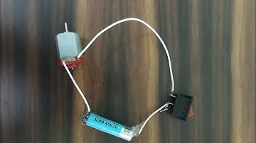 How to connect a motor to a switch and dry cell |motor connection|
