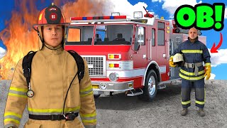 OB & I Became Firefighters and We Should Be FIRED! (Into The Flames) screenshot 4