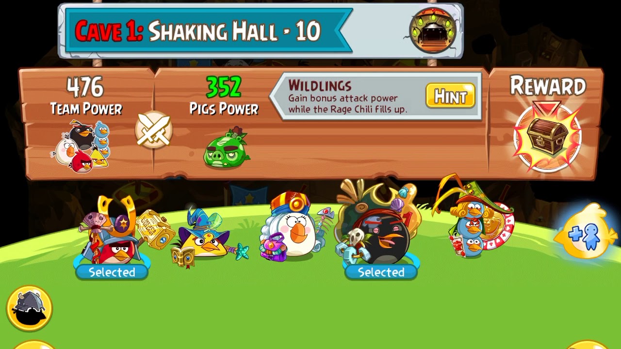 Angry birds epic shaking hall- 10 gameplay