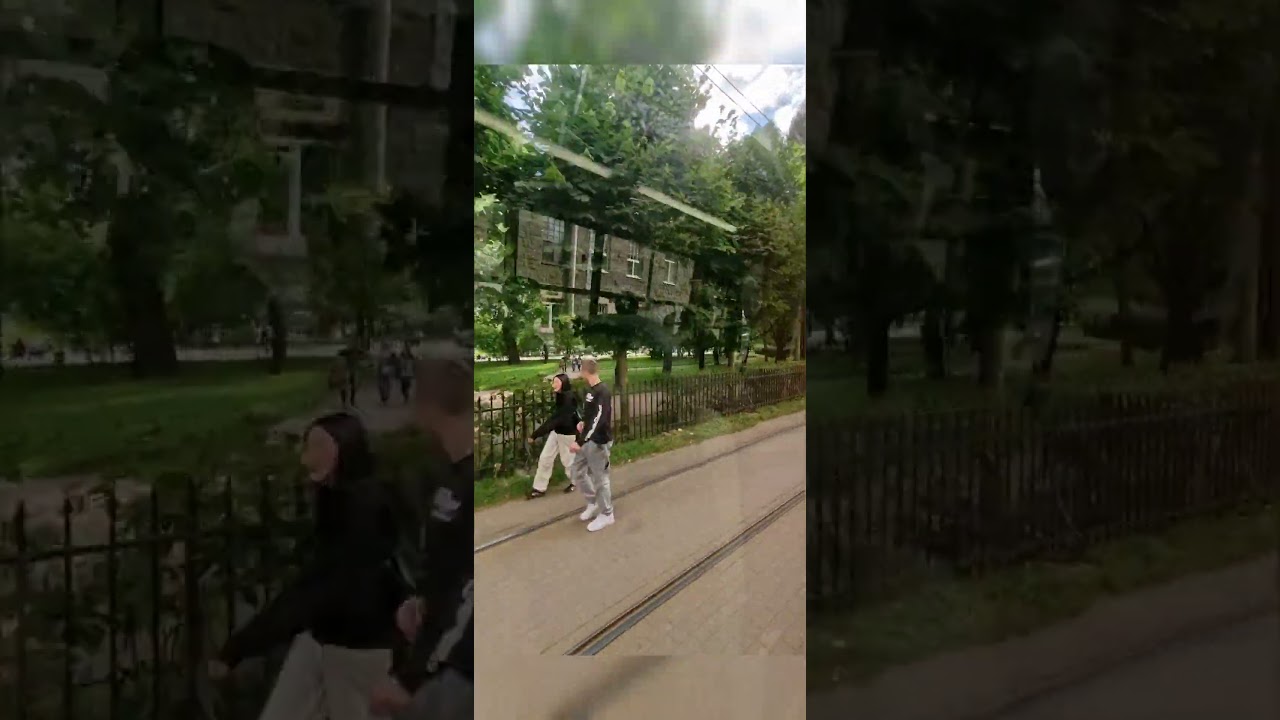 summer tram in st. Petersburg 