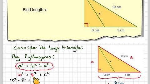 Pythagoras’ theorem two step problem