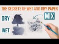 Water and paper play mastering dry and wet watercolor techniques