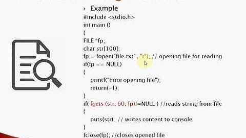 File Handling in C | Read from file