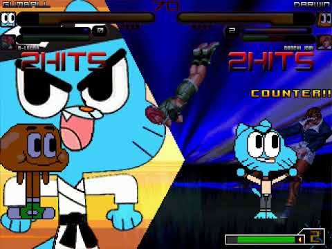 M.U.G.E.N: Gumball Watterson & Orochi Leona Vs Darwin Watterson & Orochi Iori