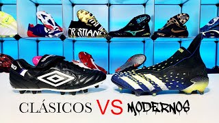 ¿CUÁLES SON MEJORES? | ZAPATOS DE FÚTBOL CLASICOS VS MODERNOS - YouTube