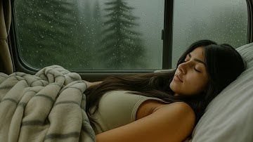 Rain Sounds For Sleeping - 99% Instantly Fall Asleep With Rain Sound outside the window At Night ⛈️
