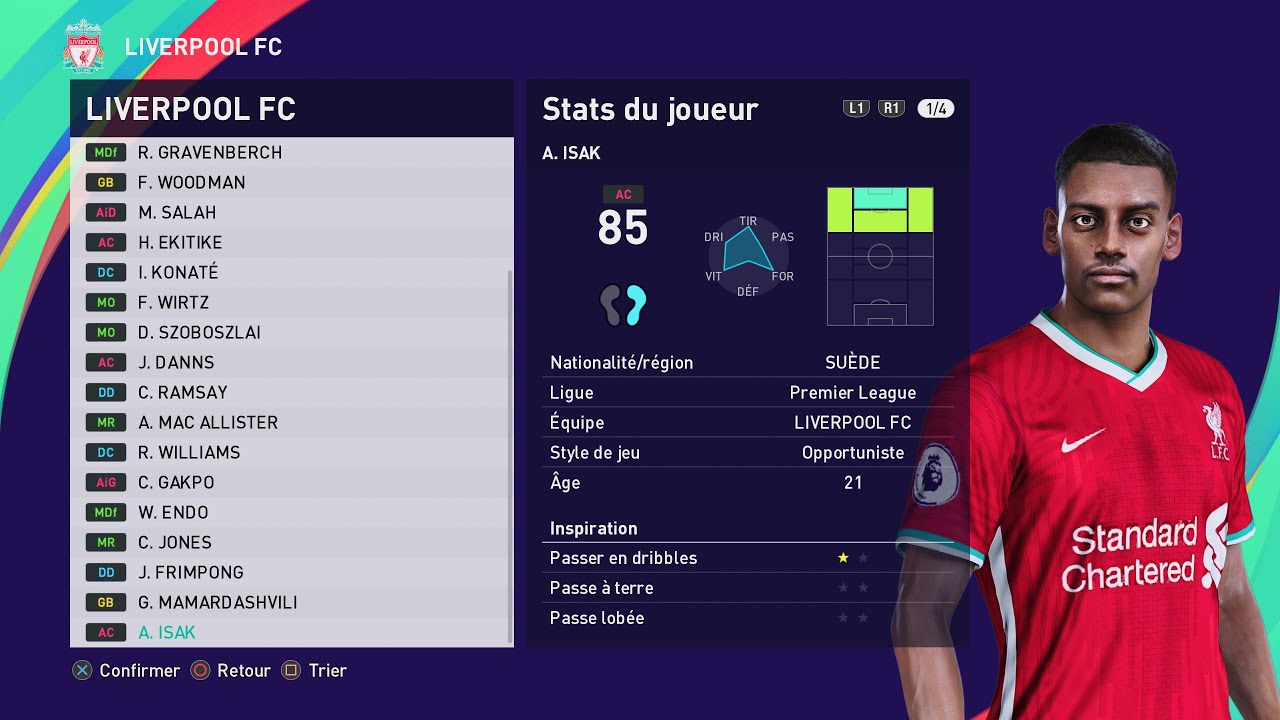 [PES 2021] LIVERPOOL FC players - season 2025/2026 - YouTube