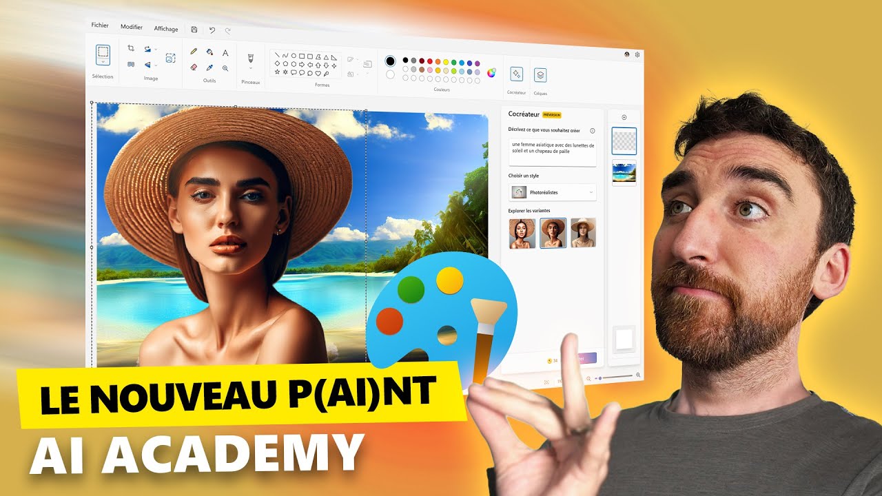 PAINT et l'OUTIL CAPTURE D'ÉCRAN : de nouvelles fonctionnalités IA 🎨| AI ACADEMY