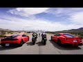 STREET RACING SUPERBIKES VS SUPERCARS! *Ferrari, Lamborghini VS Ducati, BMW*