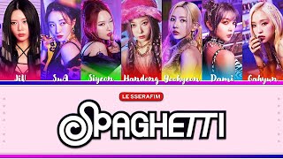 [AI COVER] How would DREAMCATCHER sing SPAGHETTI (Member ver.) by LE SSERAFIM (Color Coded Lyrics)
