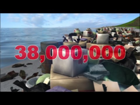 Remote Pacific island with no population is covered in trash