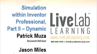 Simulation within Inventor Professional Dynamic