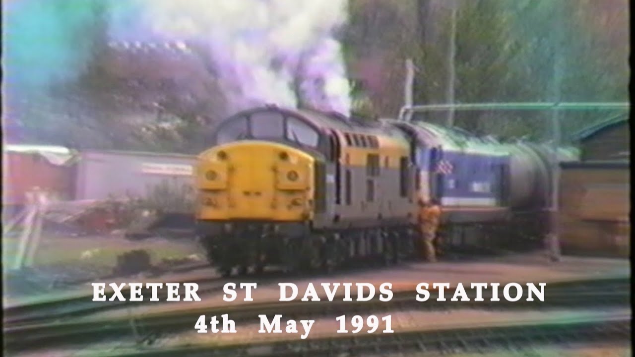 BR in the 1990s Exeter St Davids Station on 4th May 1991