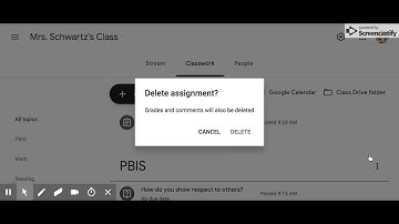 Deleting an Assignment in Google Classroom