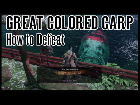 Sekiro Shadows Die Twice - How to Kill Great Colored Carp Secret Boss (Great Colored Carp Trophy)