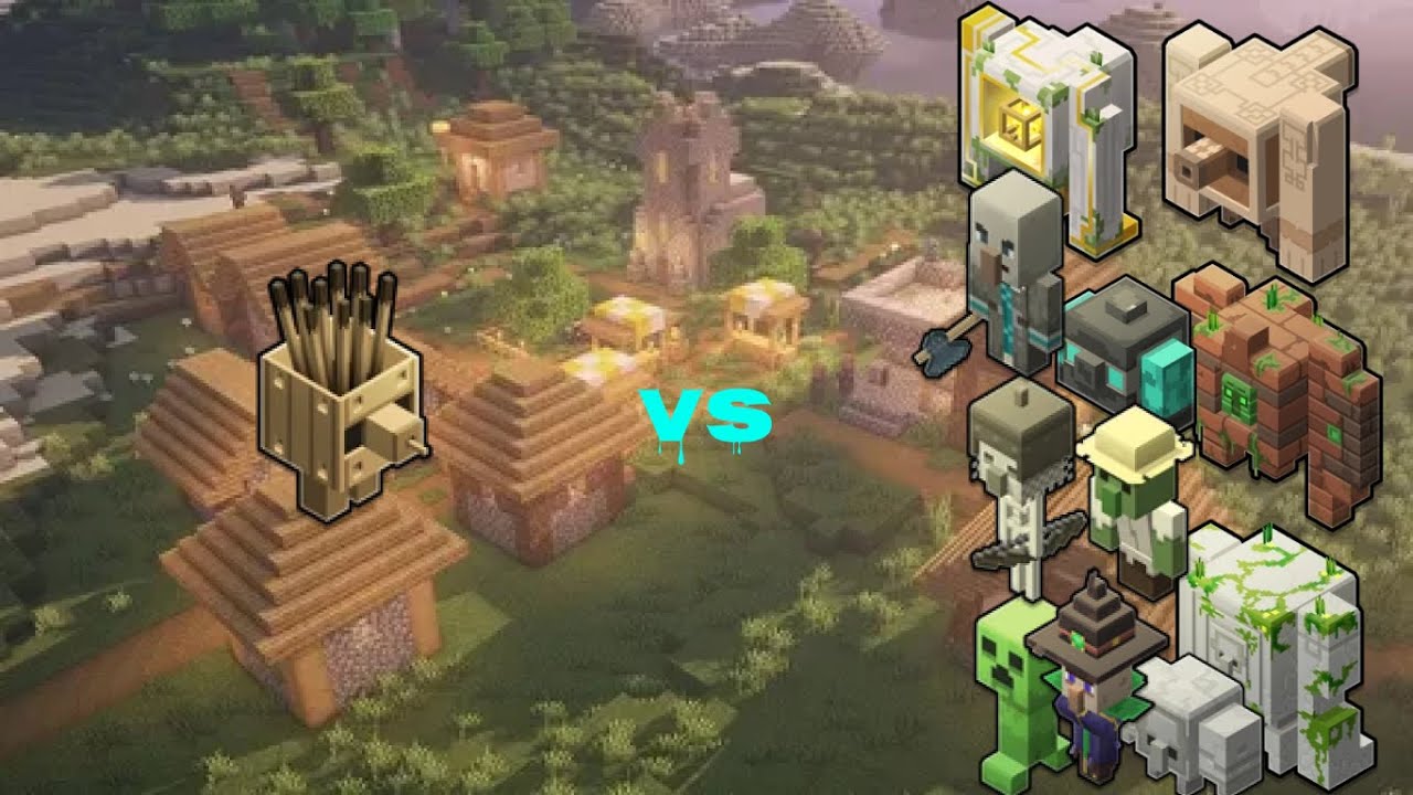 minecraft-legends-plank-golem-vs-all-golem