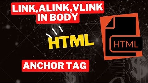 alink vlink and link in html in hindi|alink vlink and link in html|html full course