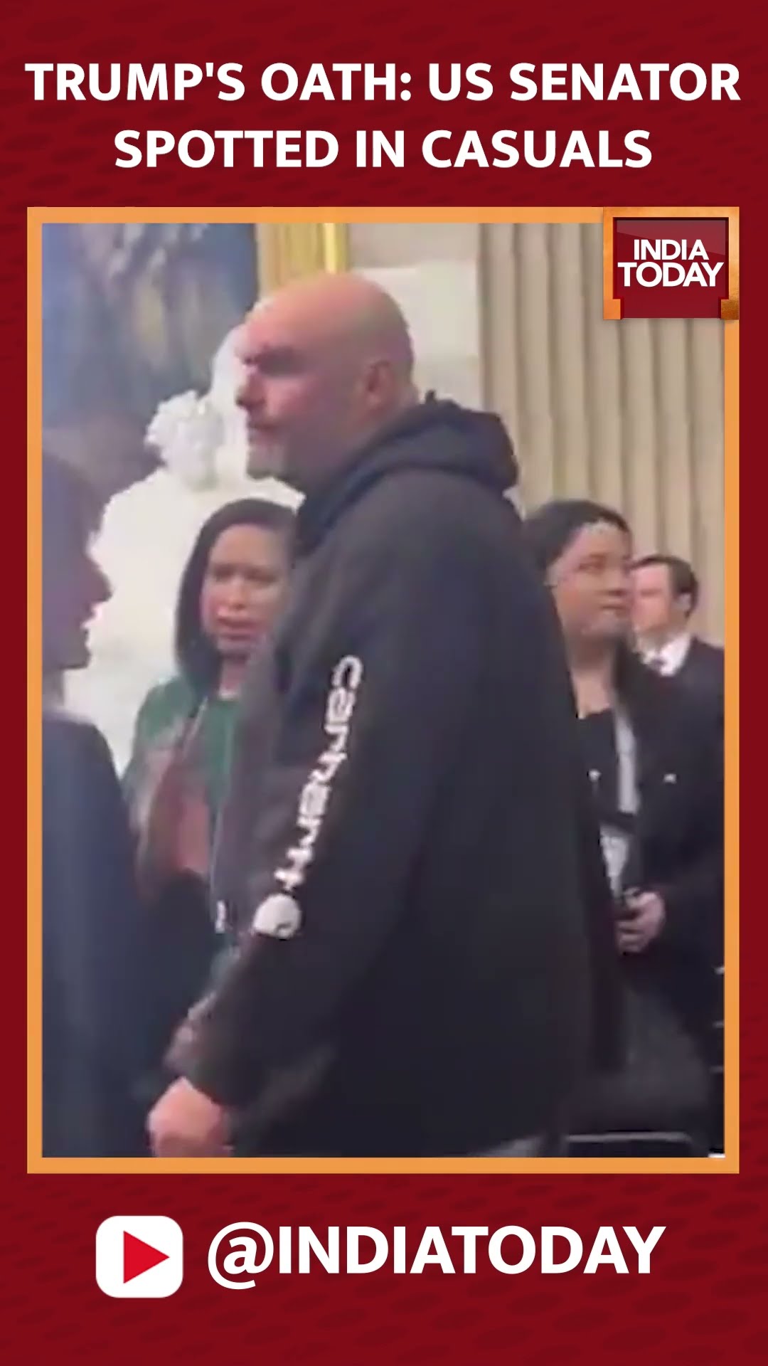 Trump's Inauguration: US Senator John Fetterman Attend Trump Inauguration wearing Casual Wear