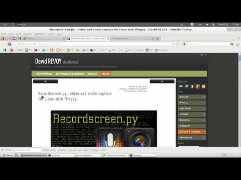 Fastly Record Desktop Screen with High Quality Result on Linux Mint (FFmpeg, Python)