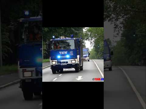 [Nachbarschaftliche Unterstützung bei Unwetter in Offenbach] GKW + MTW-TZ THW OV Frankfurt am Main