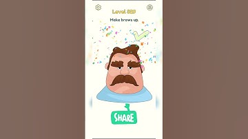 DOP 2 Gameplay Level 329 Make Brows Up Shorts Delete One Part Solution and Answer 🔥 Subscribe 🔥