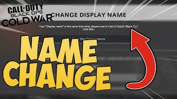 How To Change Your Gamertag On Cold War