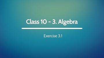 Algebra - Progress Check  10th Chapter 3(08)