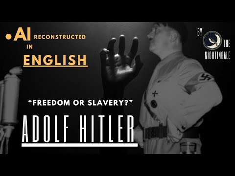 Adolf Hitler Full Speech In English Ai Reconstructed Audio Freedom Or Slavery