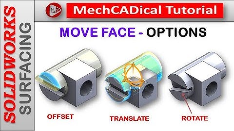 Move Face Command with Offset, Translate & Rotate Options In SolidWorks
