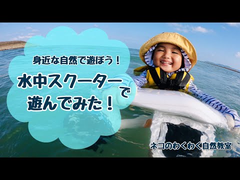 3歳、初めての水中スクーターに挑戦！Sublue WhiteShark Mix 【3歳娘と紹介する自然遊び・かるさ】